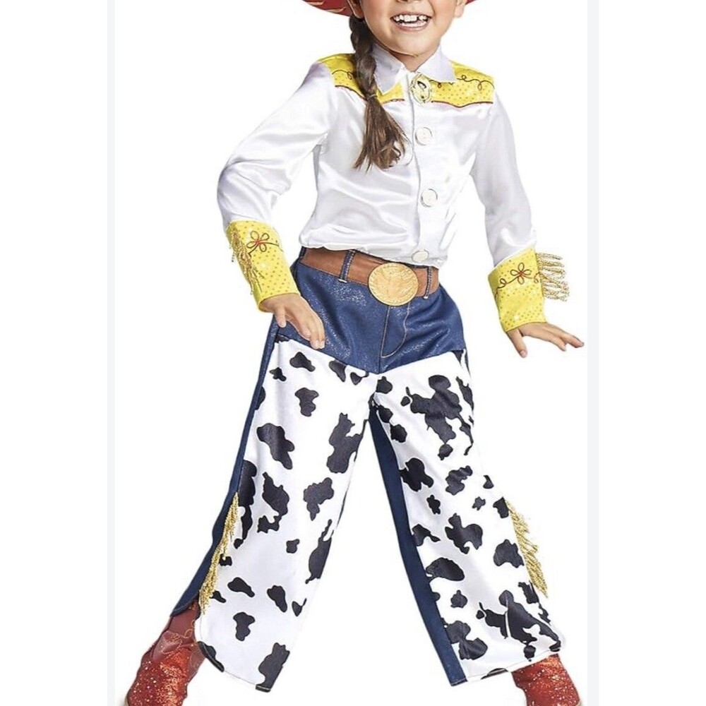 Disney Store Toy Story Jessie Costume 2 Pc Set Top & Pants Size 7/8 NEW with Tag